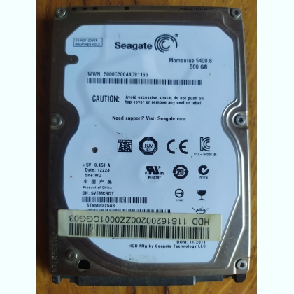 �������� ���� Seagate ST9500325AS �� 500GB ����� 2.5 SATA